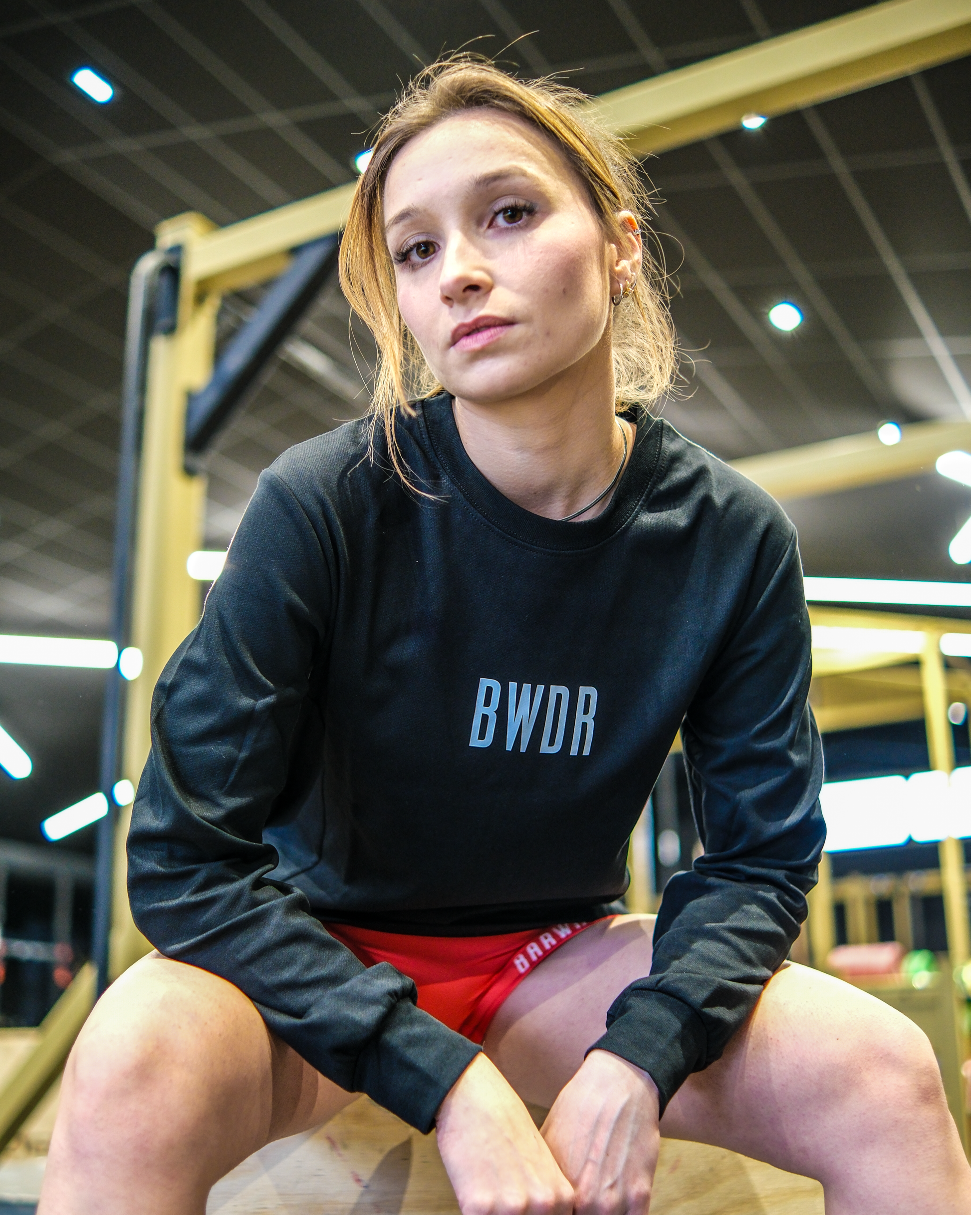 T-shirt de CrossFit manche longue noir