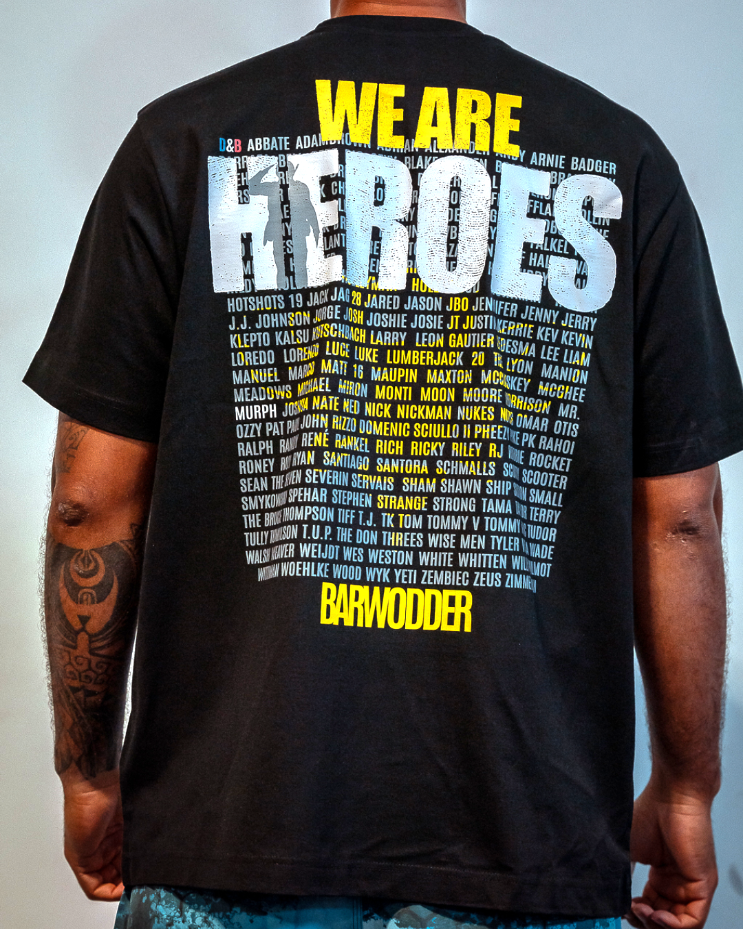 T-SHIRT WE ARE HEROES MEN'S